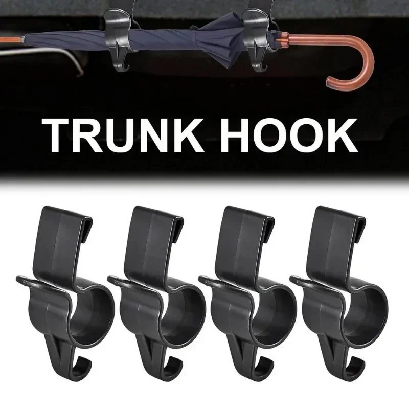 1-4pcs Universal Car Umbrella Holder Trunk Umbrella Storage Organizer Mount Hook Mini Hanger Holders Auto Interior Accessories
