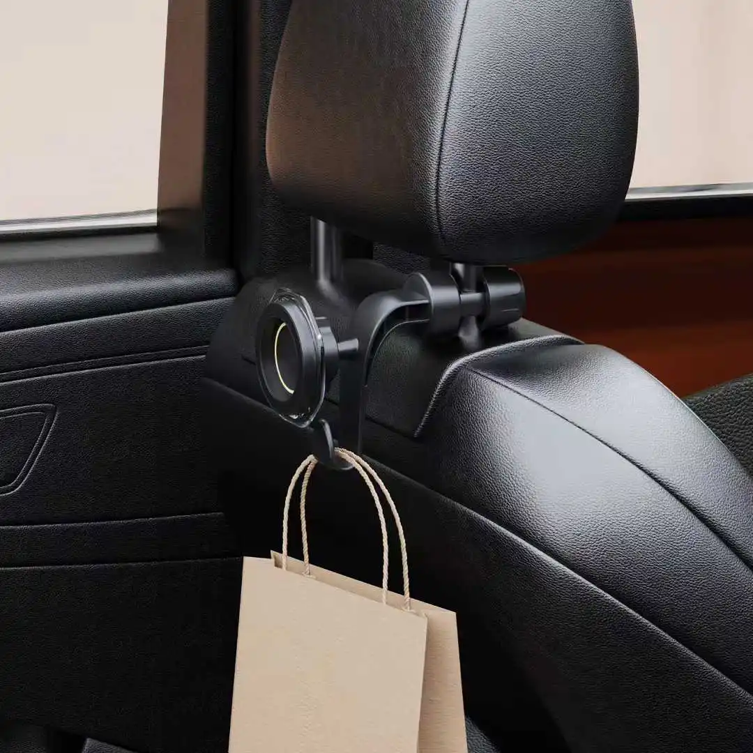 Car Rear Headrest Phone Stand with 360 Degree Rotation