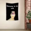 Welcome To My Baby Crib Parody Background Cloth 2x3 Feet Funny Flags Prank Home Decoration Wall Cloth Teasing Ducks 3