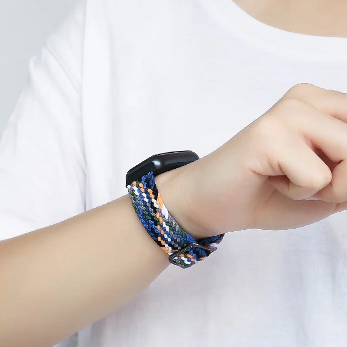 Elastic Nylon Solo Loop Bracelet - Knitted Woven Braided Wristband Strap