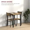 3 Piece Dining Table Set for 2, Modern Kitchen Table and Chairs, Dining Room Set for Breakfast Nook, Small Space, Apartment 3