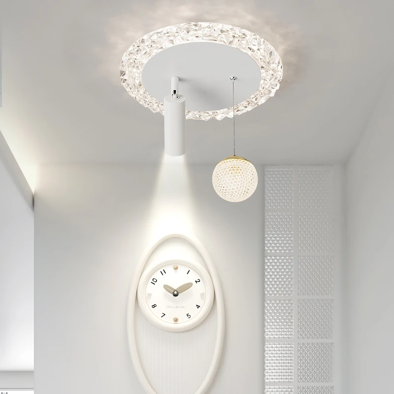 Прожектор, светильник для коридора, 2024, новая модель, роскошный хрустальный современный входной потолочный светильник