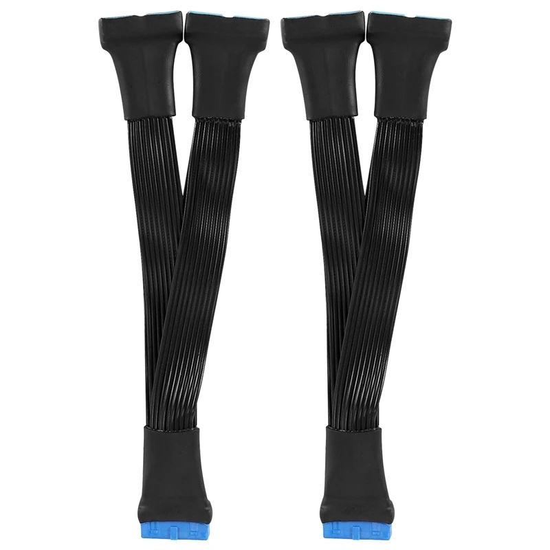 2 шт., кабель-удлинитель для материнской платы USB 3,0, 19 контактов