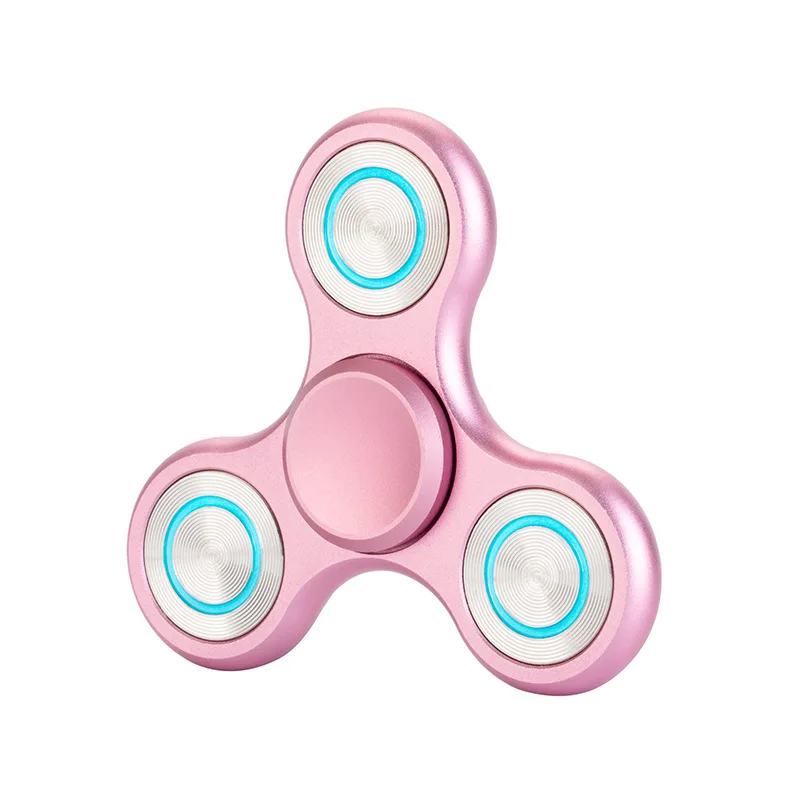 New Luminous Metal Fidget Spinner Aluminum alloy Triangle