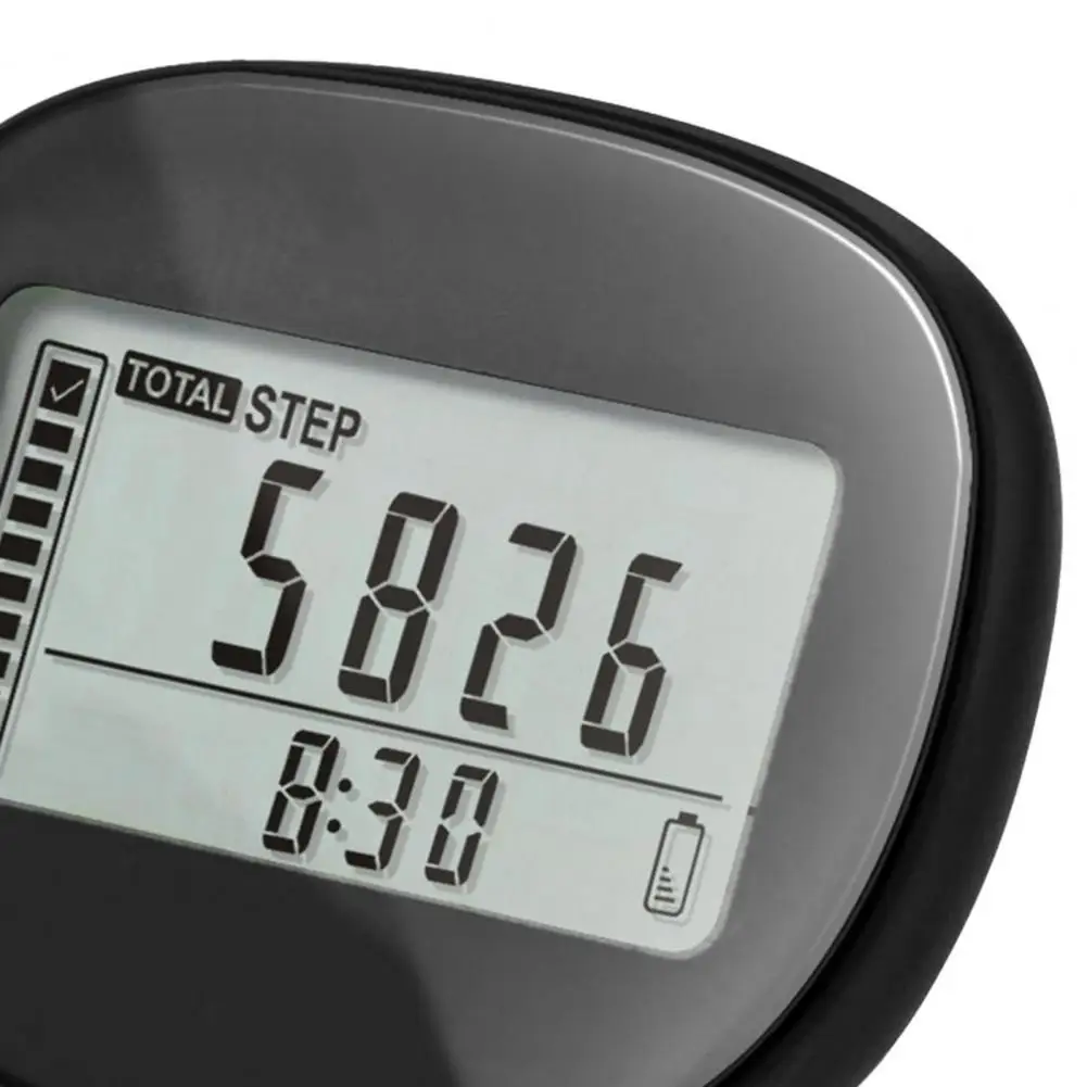 Simple Pedometer for Walking, Accurate Step Tracker with Carabiner, 3D Step Counter for Men Women Kids Seniors