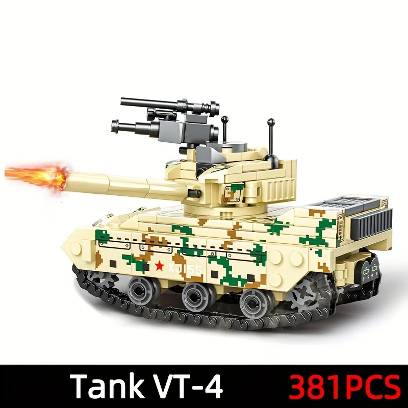 Modern Military Series Toy: Assembled Battle Tank Armored Vehicle