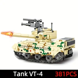 Modern Military Series Toy: Assembled Battle Tank Armored Vehicle (Type MiniTank VT - 4)