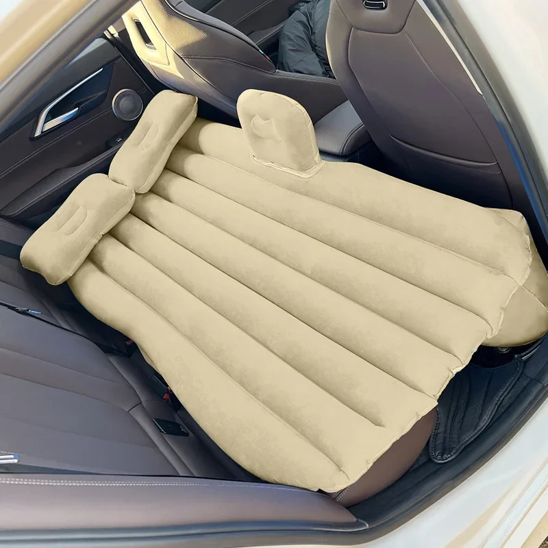 Ultra-soft Flocking Environmental Fabric Car Inflatable Bed Air Cushion Bed Portable Car Travel For Most Small inflatable air bed,inflatable camping mattress,camping mattress,car sleeping mattress