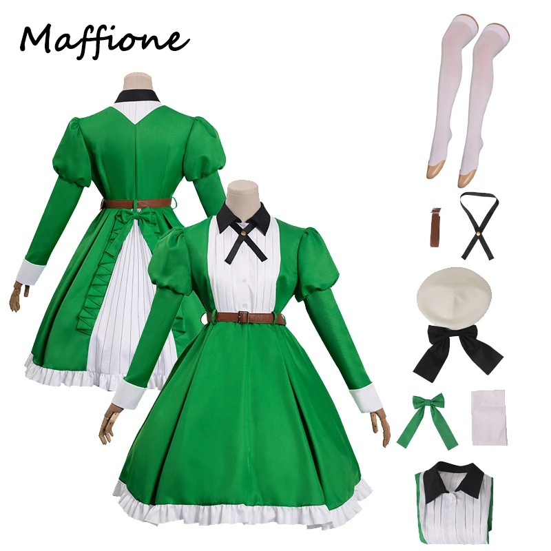 

Iwanaga Kotoko Cosplay Lolita Dress Costume Anime Invented Inference Role Play Skirts Hat Set Girl Halloween Carnival Party Suit