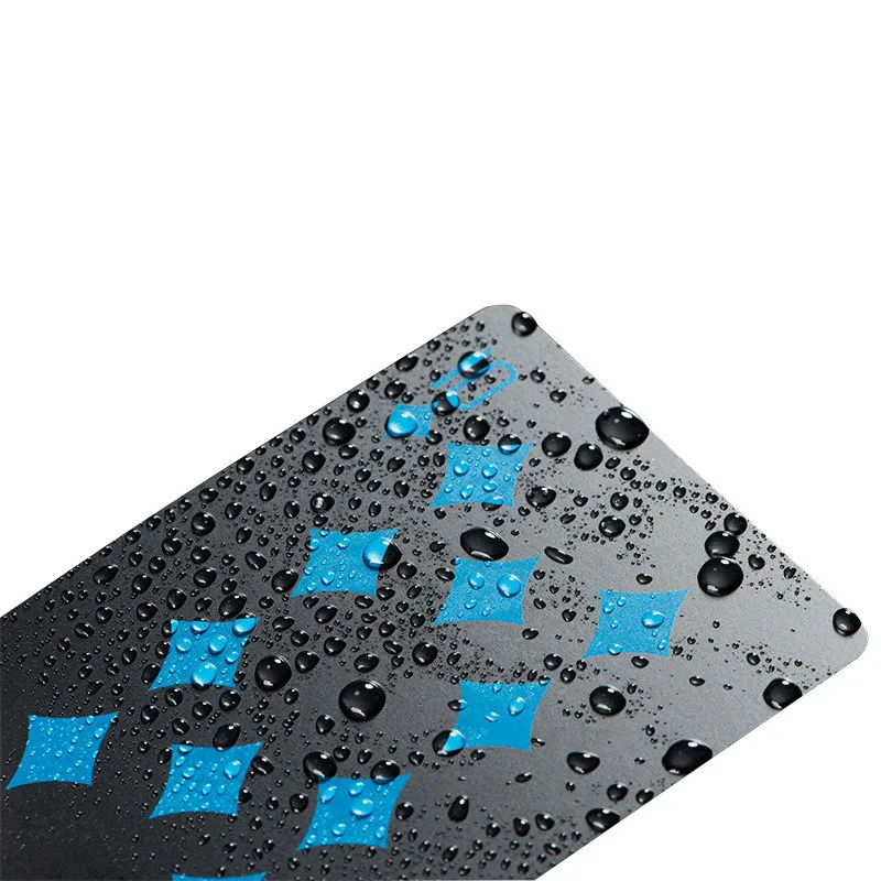 Waterproof PVC Plastic Playing Cards Set 54pcs Deck Poker Classic Magic Tricks Tool Pure Black Magic Box-packed playing cards plastic playing cards poker set