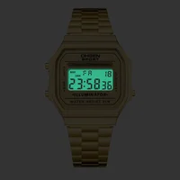 Digital Watches for Women Luxury Gold Ladies Sport Watch reloj mujer Stainless steel Electronic Watch Alarm Clocks Gifts 2