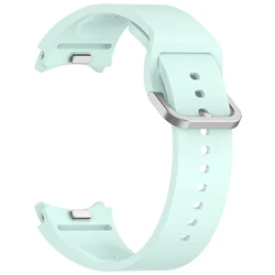 Silicone Sport Watch Band with One-Click Design for Galaxy Watch6 43mm (Ocean green-1)