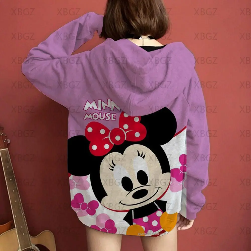 thumbnail image 1 of Disney-Sudadera con capucha de Minnie Mouse para mujer, ropa de pareja, Sudadera con capucha Y2k, sudadera con estampado, Top de moda para hombre y mujer, 1 of 3