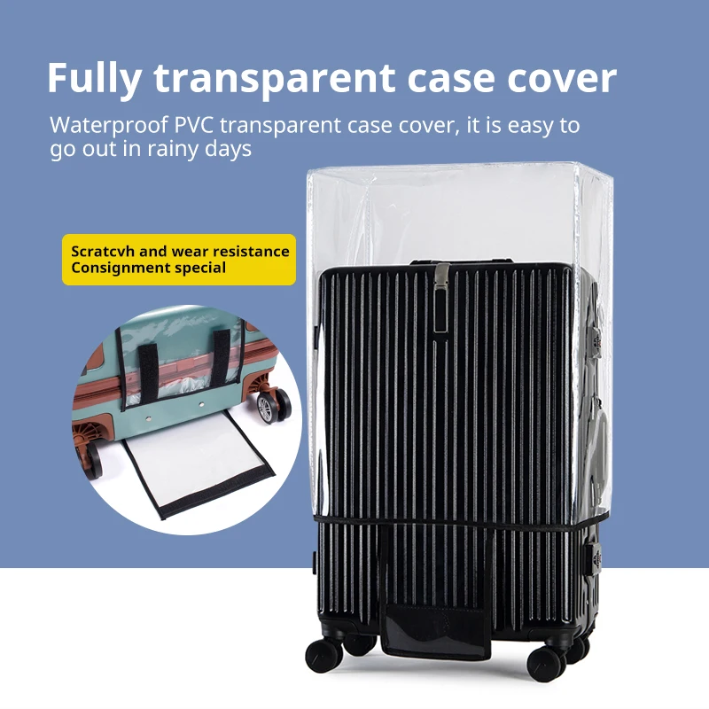 Full Transparent Luggage Protector Cover PVC Waterproof Dustproof Durable Suitcase Cover Protector Travel Accessories 3