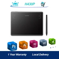 Huion H430P Graphics Tablet 4×3 Inch Portable Small Digital Tablet for Drawing with 4 Hot Keys Great for Design Writing Teaching