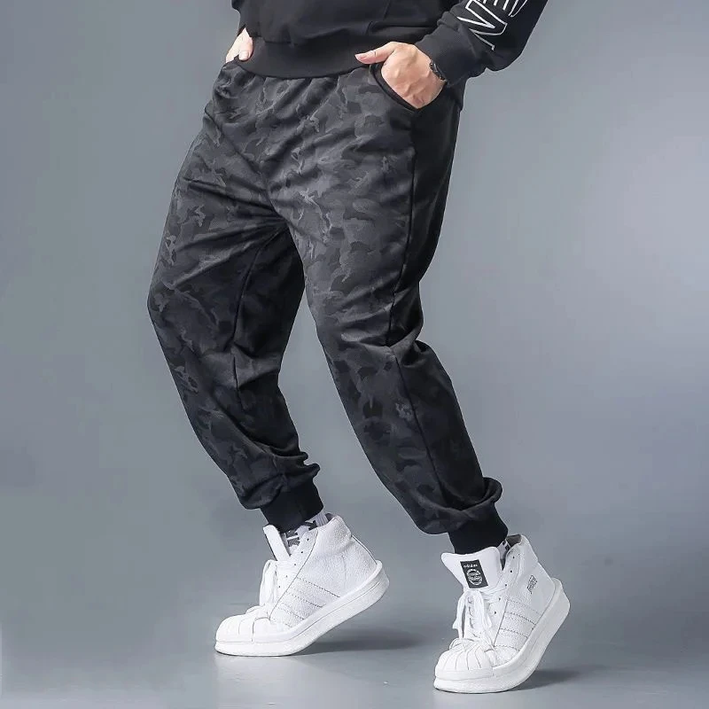 Sport Jogging Trousers Fashionable Wide Leg Pants Wide Leg Pants Fashion Pants Men's 3XL-10XL Stretch Baggy Jogger Pants Elastic Waist Quick-Dry Streetwear Sweatpants Plus Size Casual Pants Relaxed Fit