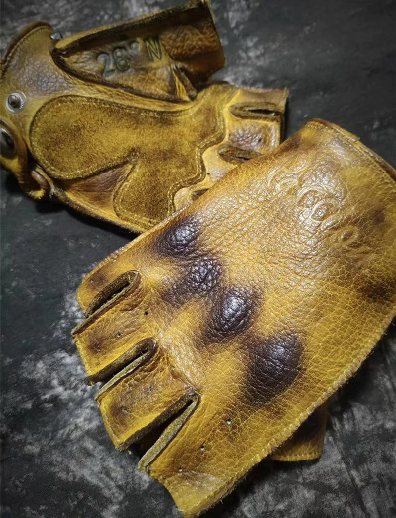 Artificial Leather Half-Finger Gloves - Image 5