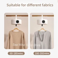 2025 Новая светодиодная сушилка для одежды с цифровым дисплеем и контролем температуры, домашняя портативная складная сушилка для одежды с сумкой для сушки — изображение 5