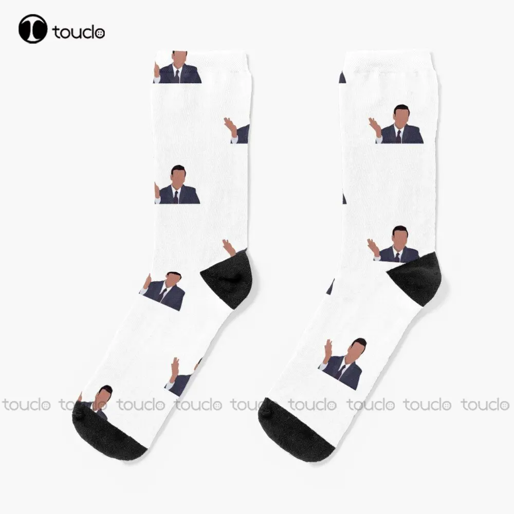 So Sue Me - Michael Scott Socks Slouch Socks Personalizzato Personalizzato Unisex Adulto Teen Youth Socks 360 ° Stampa Digitale Nuovo Popolare