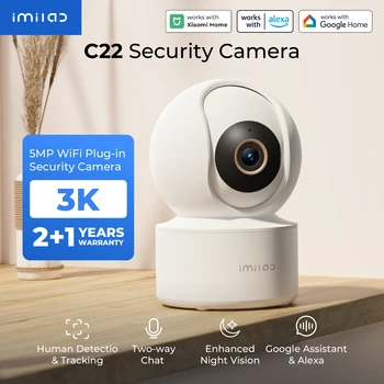 IMILAB C22 3K IP Indoor Camera Detection Color Night Vision Monitor for Baby/Pet 2-Way Audio Wi-Fi6 Powerful AI Algorithm White 1