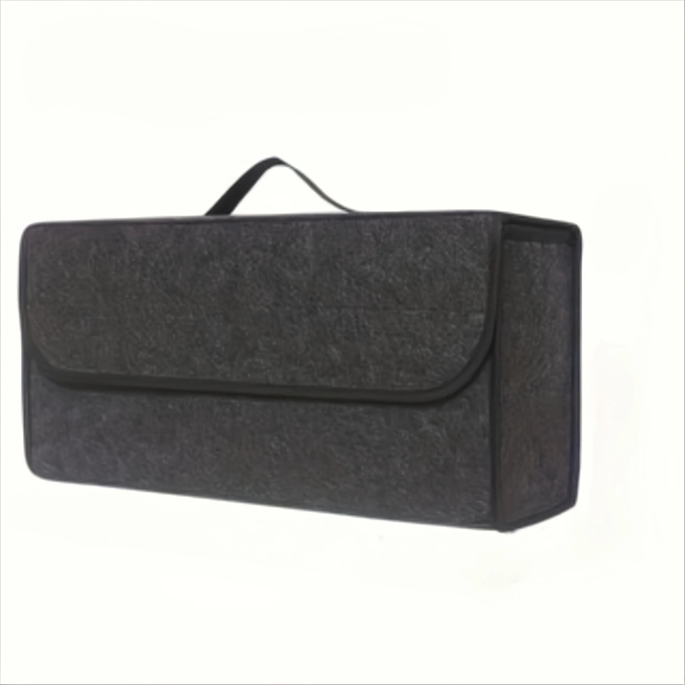 Foldable Multi-Compartment Car Trunk Organizer with Ergonomic Handle, Durable Fabric