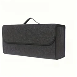 Foldable Multi - Compartment Car Trunk Organizer with Ergonomic Handle, Durable Fabric (1pc hhh)