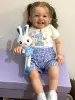 BZDOLL 60 CM 3D-Paint Skin Cloth Body Silicone Reborn Doll Baby Girl Blood Vessels Bebe Lifelike Art Hand Made Smile Toddler