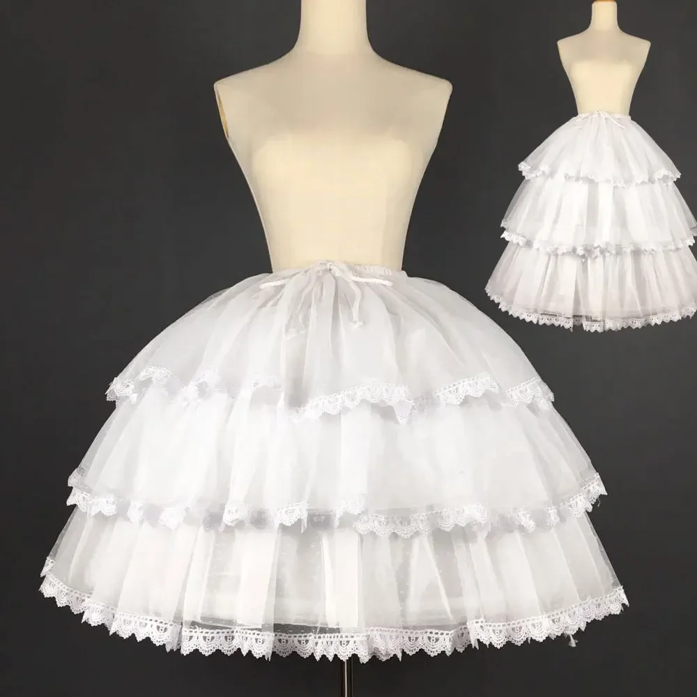 Sweet Short Convertible Rockability Jupon, Dentelle Garnie, Ligne A, Robe de Bal, Jupon Lolita 1 Sweet Short Convertible Rockability Jupon, Dentelle Garnie, Ligne A, Robe de Bal, Jupon Lolita 1