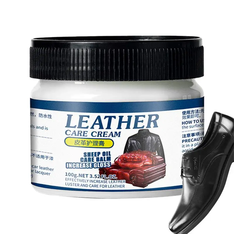 

Leather Furniture Conditioner Leather Care Cream Deep Nourishing And Refurbish Coating For Leather Couches Car Seats Purses