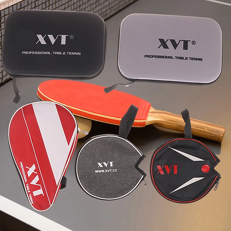 1Pc Table Tennis Bat Cover Paddle EVA Bag Shock-resistant Ping Pong Cases Zip Pocket Racket Bags Waterproof Covers