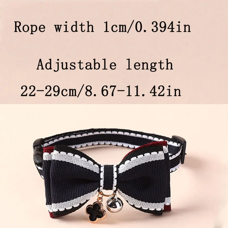 1PC Double layered Bow Cat Neckband Dog Small Dog Neckband
