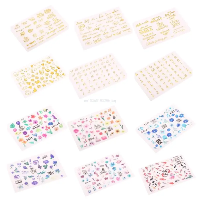 

Эпоксидная смола золотого цвета, набор «сделай сам», пластиковые наклейки с цветами, металлические наклейки с пожеланиями для