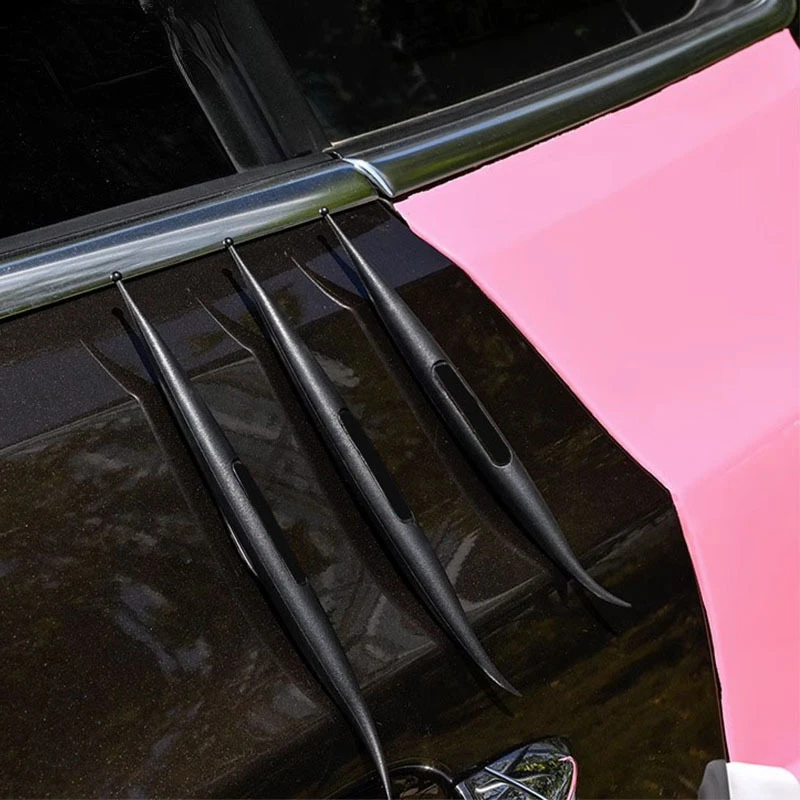 1Pc Car Stickers Wrap Edge Corner Stick Magnet Squeegee Carbon Film Micro Vinyl Wrapping Tool Window Tinting Scraper Wrap Stick