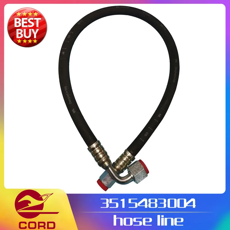 Linde forklift part 3515483004 hose pipe hoseline oil pipe use on 351 1283 diesel truck H25 H30 HT25 HT30 new service spare part 1pc one piece diesel kerosene furnace special copper pipe fittings copper wire connection