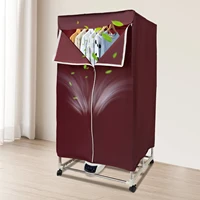 Складная портативная сушилка для одежды 220 В 1200-1500 Вт электрическая компактная быстросохнущая машина для гардероба с сенсорным экраном для квартир — изображение 3