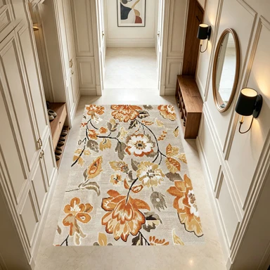 Vintage Floral Area Rug for Cozy Home Decor