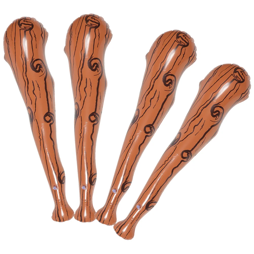 

4 Pcs Baseball Bats Inflatable Stick Toys Small Boy Cheering Party Props Favors Child
