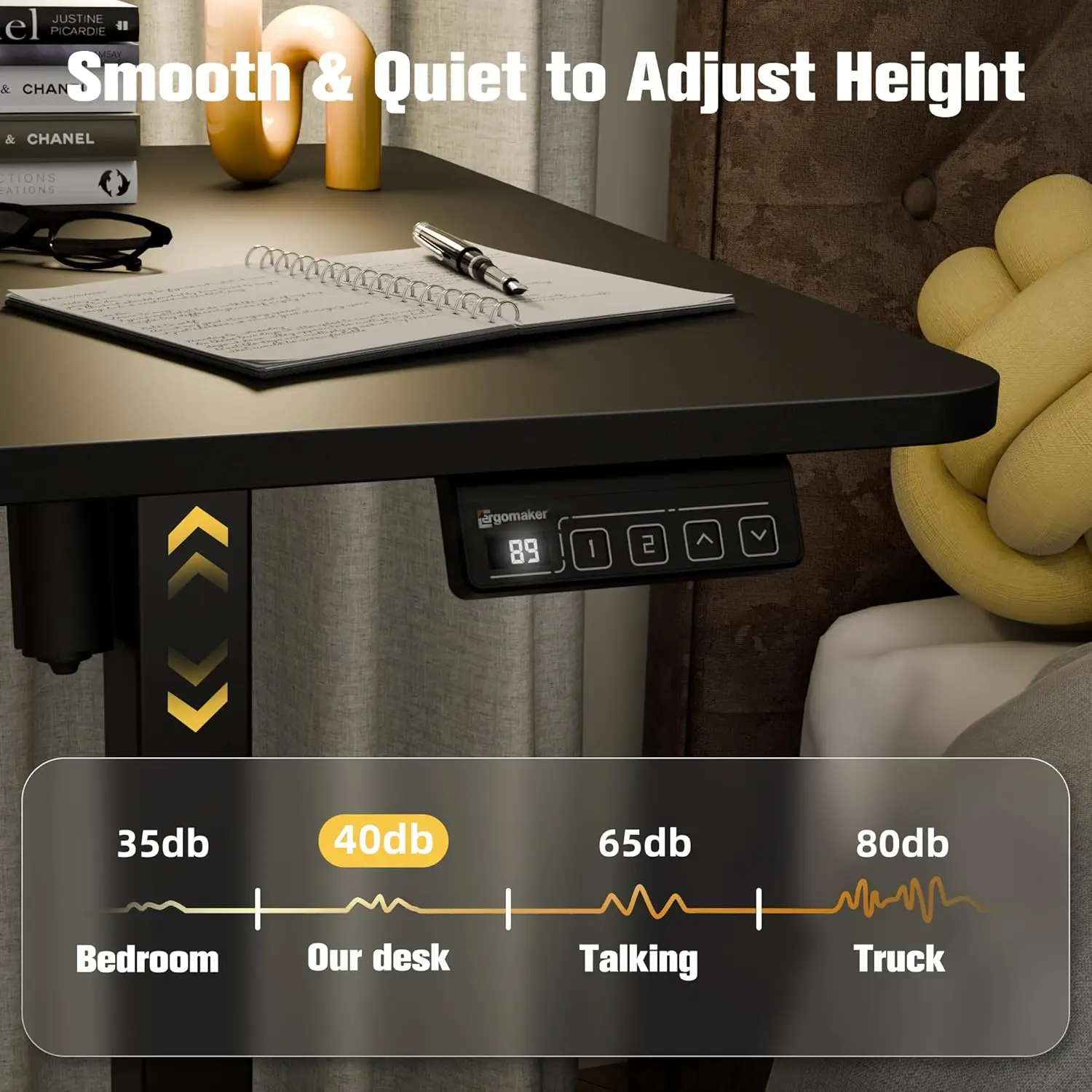 هنريز شوب طاولة مكتب كمبيوتر قابلة للتعديل