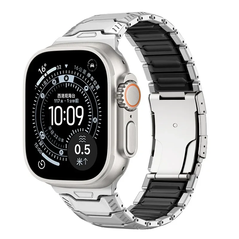 Luxury Titanium & Silicone Magnetic Band