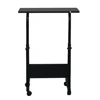 Removable P2 15MM Chipboard & Steel Side Table with Baffle Black 4