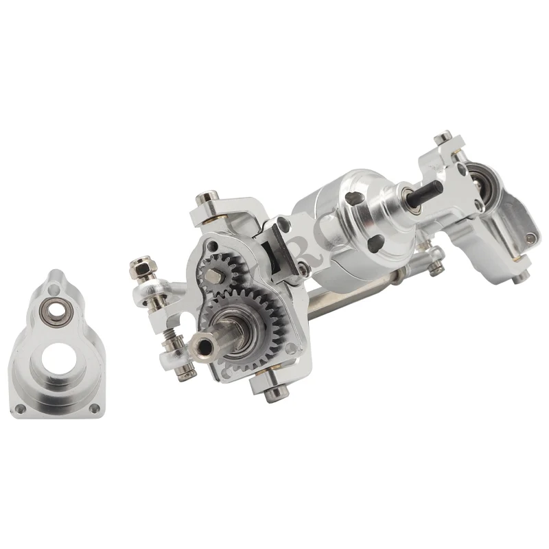 Metall-Chassis-Rahmen, Portalachse, 2-Gang-Getriebe, Stoßdämpfer, Spurstangen-Set, Antriebswelle für MN MN98 D90 D91 D99 MN99S 4WD RC Auto – Detail 15