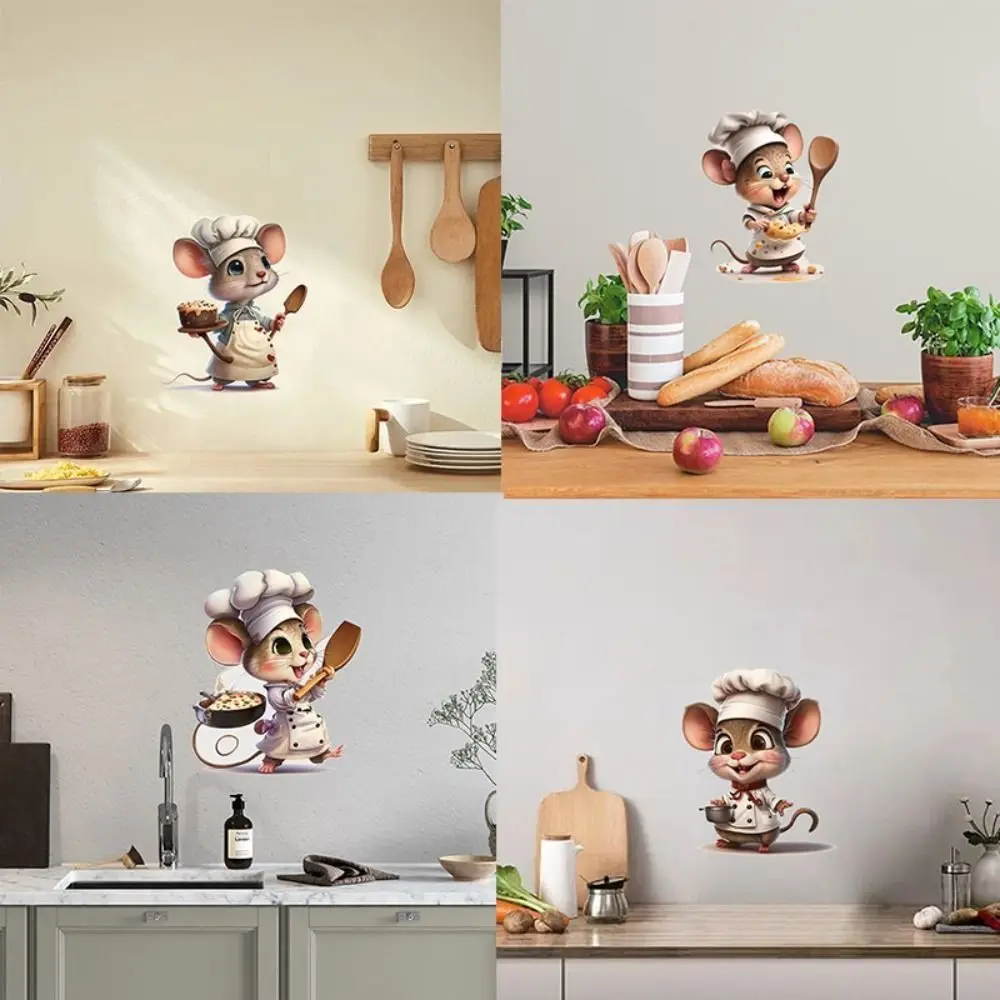 Description Picture 4 of itemCreative Cartoon Cute Mouse Self-adhesive Wall Stickers Bedroom Living Room Corner Stairs Home Decorative Wall Sticker Wallpaper