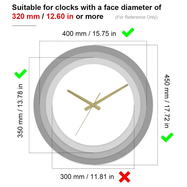 14 Lancette Orologio In Alluminio - Senza Ticchettio, Per DIY E Riparazioni - Foto 11