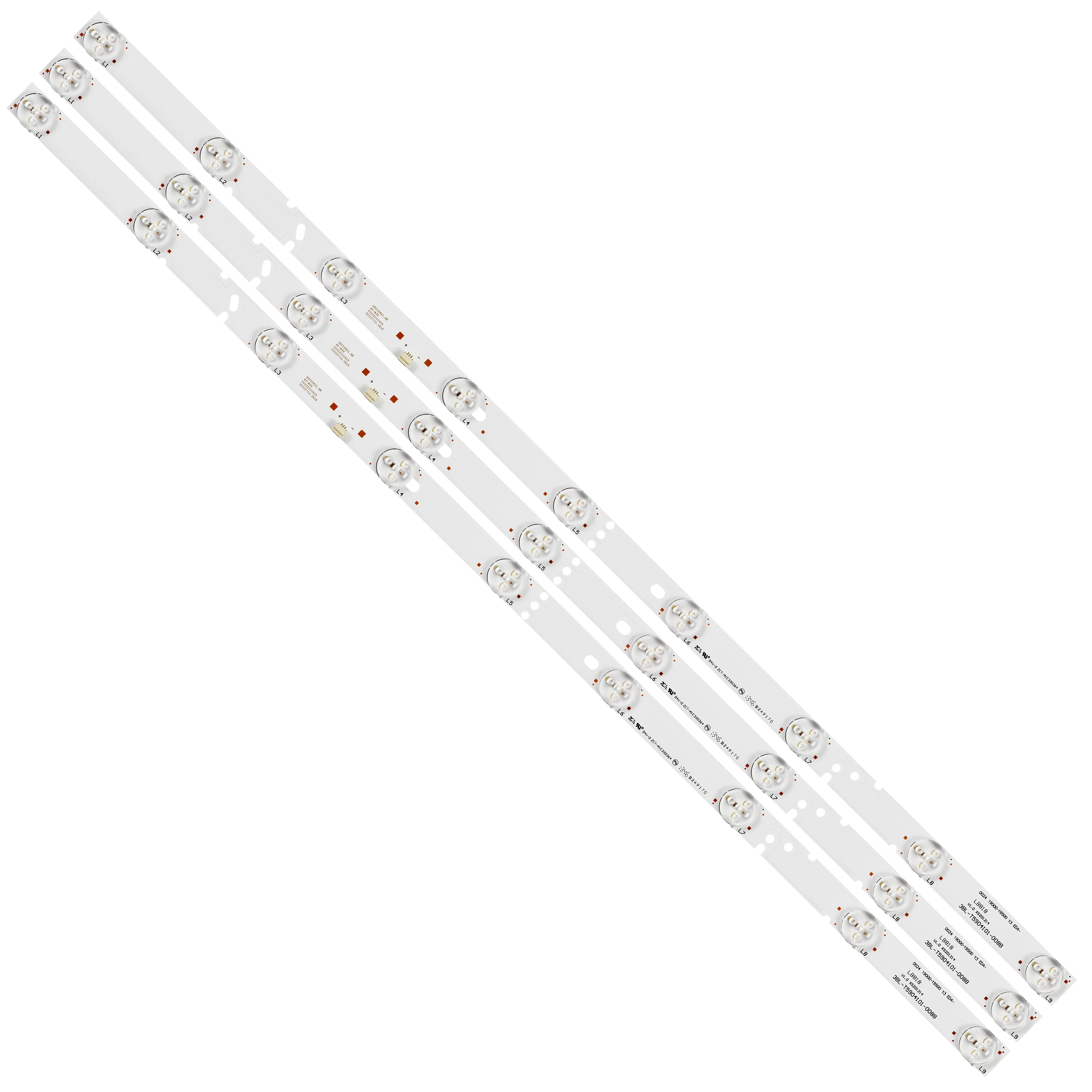 

Светодиодная лента для подсветки 3BL-T5904101-008B 3BL-T5904101-003B, 590 мм, 6 в, 9 ламп для 32-дюймового ЖК-телевизора