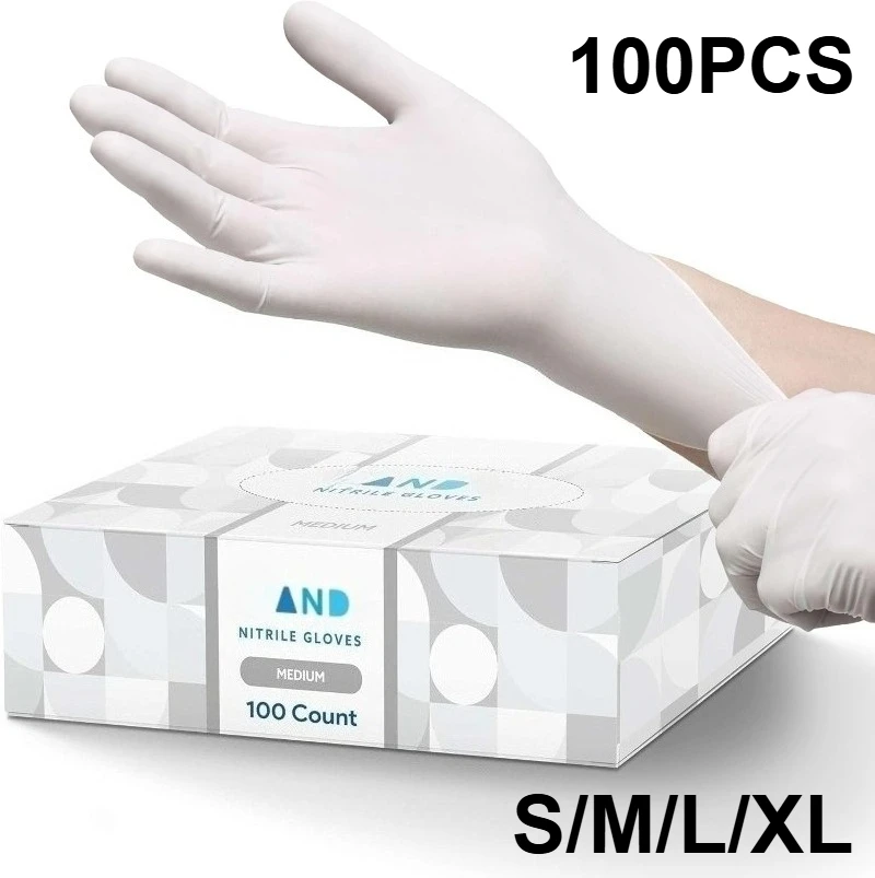 Gants Nitrile Jetables - Lot de 10, 20 ou 50 - Taille S/M/L/XL