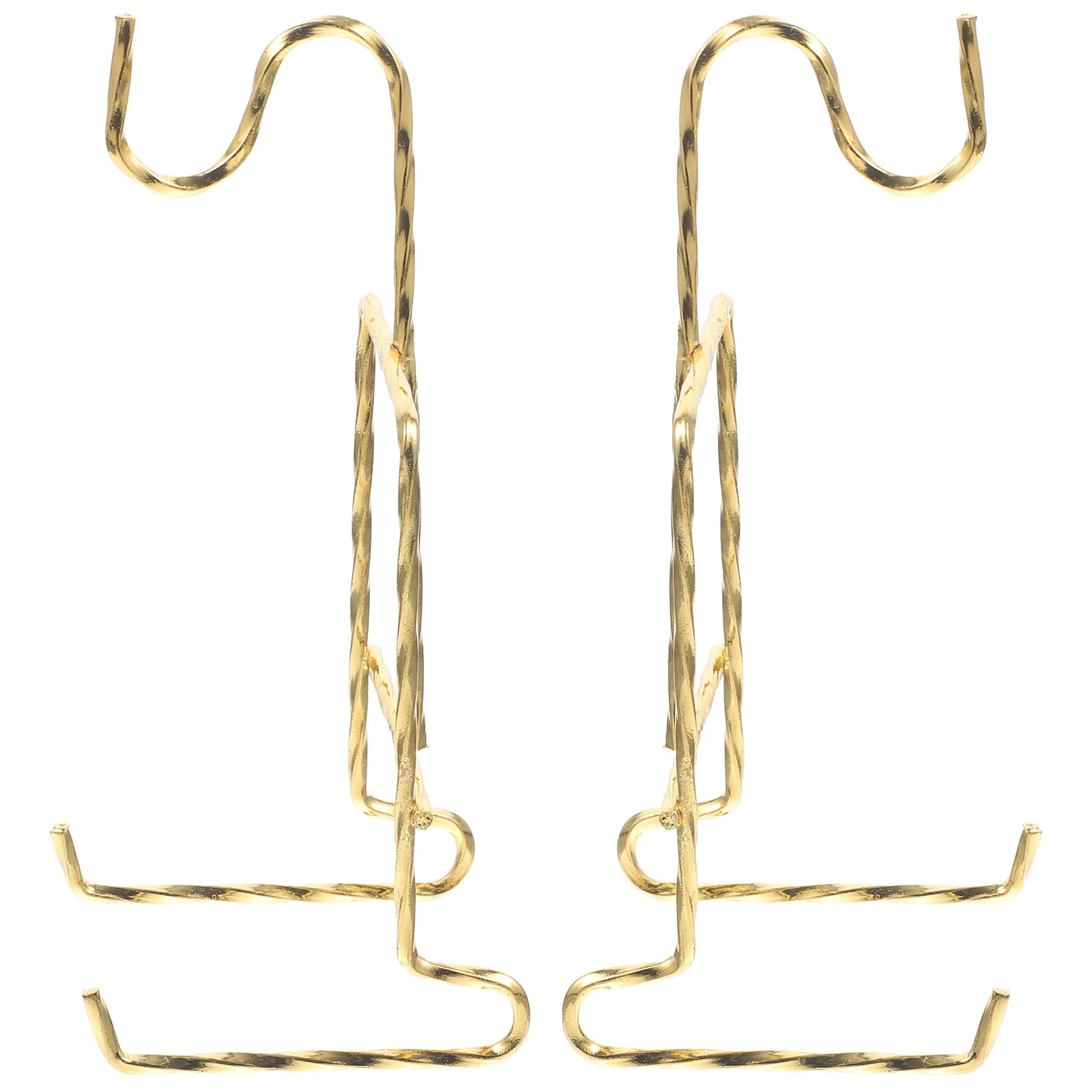 

2 Pcs Saucers Draining Hanger Cup Holder Plate Rack Desktop Dish Dishes Drying Bottle Iron Display Stand Coffee