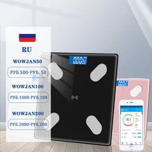 

Electronic Bathroom Scale Smart BMI Body Fat With APP Wireless Bluetooth Floor Weight Scale LED Balance Household Weighing Scale