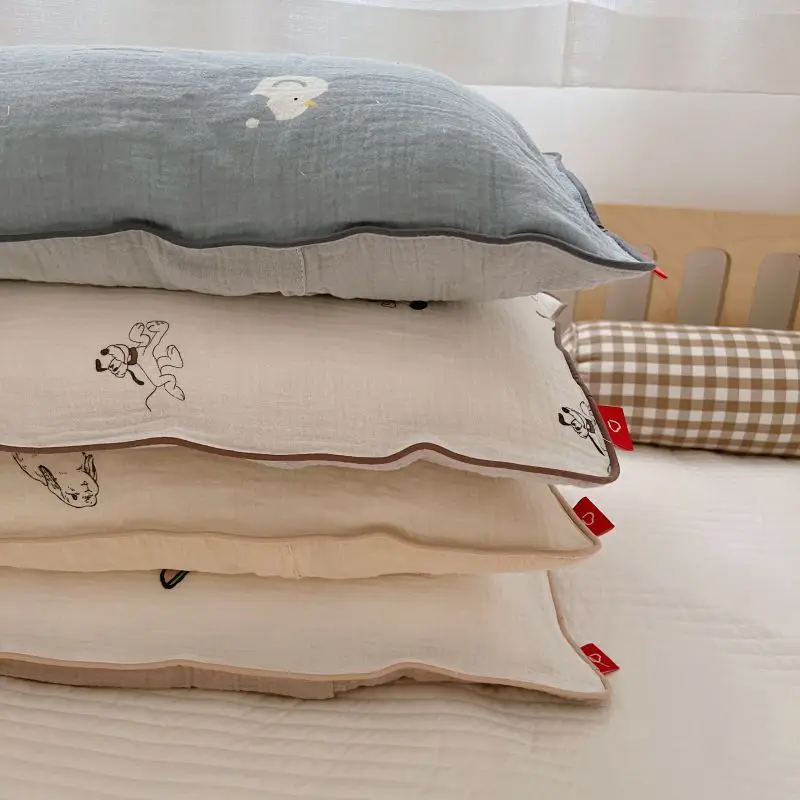 30*50cm Baby Pillowcase Bunny Muslin Newborn Pillow Case 100% Cotton