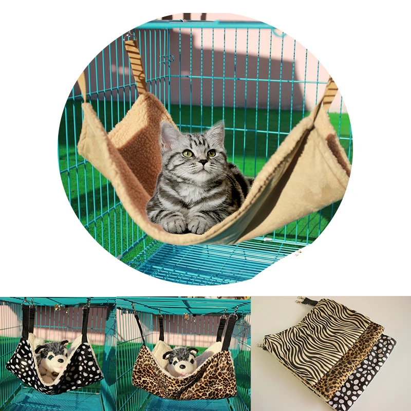 Cat Hammock Breathable Plus Velvet Hammock Sea Bed Mouse Squirrel Pet