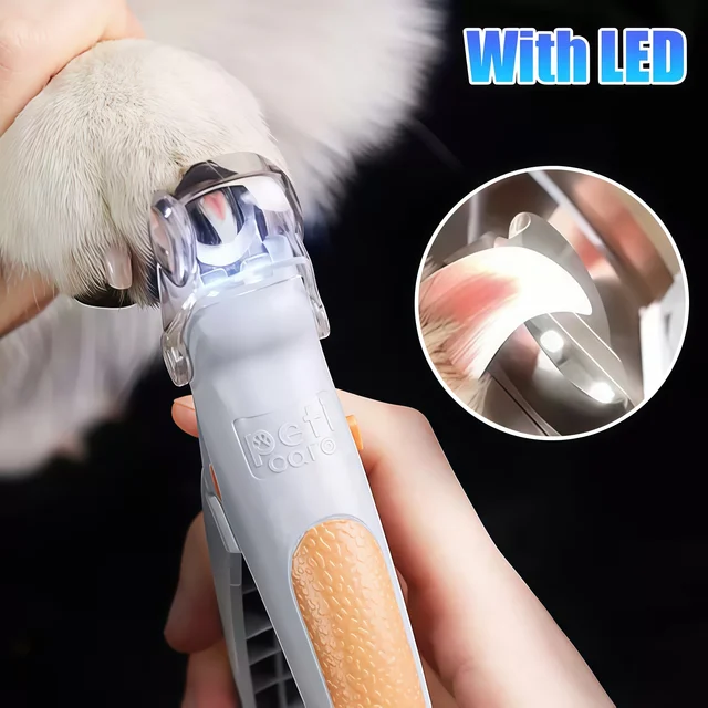 Professional Pet Nail Clipper Scissors With LED Light 1